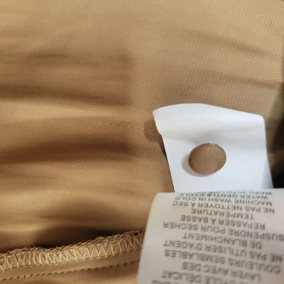 NEW JOIE TAUPE SILK FEEL SMOCKED CORSET PEASANT BLOUSE ULLA TOP M MEDIUM NWT - Picture 10 of 11